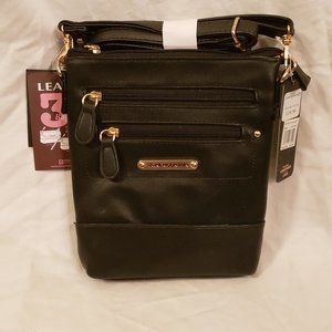 Stone Mountain Handbag Leather Crossbody Clutch Wristlet 3 in 1